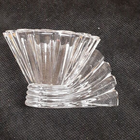 Vintage Rosenthal Studio-Linie 24% Lead Crystal Candy Nut Dish Art Deco Fan. - Picture 4 of 7